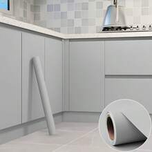 1 Roll Peel And Stick Wallpaper - Vinyl Material Decorative Self-Adhesive Wallpaper For Home Decor, Furniture Renewal, Solid Color Matte Pattern Sticker, Suitable For Bedroom, Living Room, Kitchen, Desk, 4 Colors Available - Solid Color - View 9