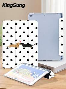 Kingsung 点点小狗图案平板电脑保护套,兼容 iPad 9.7/10.2/10.5/10.9/12.9/Pro 11(第十代),兼容三星 Galaxy Tab S6 Lite 10.4 英寸,兼容 Kindle Paperwhite(第十二代,2024 年款),Kindle(第十一代,2022 年款),Kobo Clara Color,提供轻柔防摔保护,支持智能支架/自动唤醒/睡眠功能。 - 彩色 - 查看 4