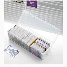 750pcs Plastic Trading Card Storage Box, Game Card Case - Transparent - View 3