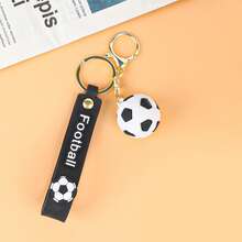 1 pieza Llavero de fútbol, Llavero de pelota de estrés de fútbol, Colgante de mochila, Adorno de coche, Llavero con forma de fútbol, Accesorio de bolsa deportiva casual - Regalo ideal para sobrino, hijo o compañeros de clase, recuerdo de la Copa Mundial, perfecto para club de fútbol y fanáticos, escuela, accesorios de coche, estilo gótico y Y2K lindo - multicolor - Ver 16