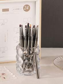 1 buah/12 buah Kuas Nail Art Liner Logam, Cocok untuk Garis Panjang, Detail Halus, Lukisan Lembut, dan Pewarnaan Lembut - MultiWarna - View 3