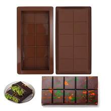 1/3pcs Chocolate Silicone Mold, Silicone Material, Easy Demold, Suitable For Homemade Chocolate, Toffee, Baking DIY Chocolate Cake, Waffle, Cookies, Pastries, Dubai Chocolate Mold, Christmas & Valentine's Day Handmade Gift Mold - Multicolor - View 12
