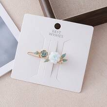 1pc, Fresh Wind Flower Hair Clip, Women's Sweet Flower Hair Clip, Alloy Material, Versatile Holiday Accessories - Multicolor - View 8