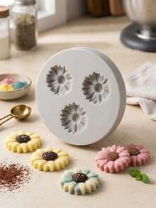 1pc Sunflower Candy Pudding Jelly Mold, DIY Cake Chocolate Silicone Mold, Baking Tool - Multicolor - View 11