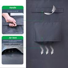 FandJ Outdoor - Funda de sofá para patio resistente al agua antirayos UV 92 pulgadas de ancho x 42 pulgadas de profundidad x 42 pulgadas de alto - Gris - Ver 7