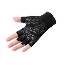 1 Pair Fingerless Sports Fitness Cycling Gloves, Unisex Fashion Accessory Women's Spring/Summer Outdoor Sports Gloves, Multi-Function Yoga Training Gloves, Breathable Cool Fabric, Thickened Shock-Absorbing Palm Pad, Non-Slip, Suitable For All Seasons - Multicolor - View 5