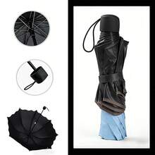 Paraguas Mágico Protector Solar Mágico Contra el Sol y la Lluvia Diseño Compacto para Uso Diario,Llueva o truene - Celeste - Ver 10