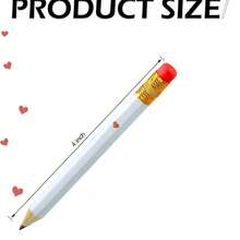 20/10/5pcs 4-Inch Mini Pencils, Suitable For Baby Shower, Wedding Party, Etc. With Erasers, 2B Lead, White Baby Style - Multicolor - View 5