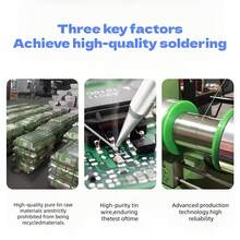 YINENGZC Lead-Free & Halogen-Free Solder Wire, Sn99.3 Cu0.7 1.0MM Solder Wire, Solid Welding Joints, Suitable For Industrial, Handcraft, And Repair Welding Scenarios - A - View 5