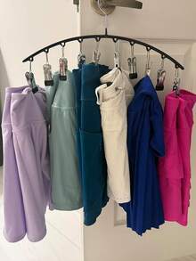 1/3/6件装不锈钢黑色晾衣绳带夹子，多功能袜子夹、帽子夹、晾衣架 - 查看 9