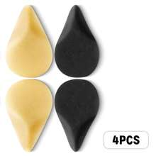 2/4/8Pcs Irregular Double Pat Makeup Sponge Black & Beige Combo Latex-Free Flawless Finish Beauty Sponge For Daily Commute Party Makeup Beginner Friendly - Multicolor - View 12