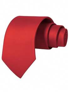 1 pieza Corbata lisa para hombre, corbata formal de negocios con ranuras diagonales, (8cm de ancho) - Negro - Ver 27