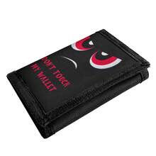 三折钱包，印有“别碰我的钱包”个性化图案，可装现金、硬币、身份证和钥匙链。 - 彩色 - 查看 7