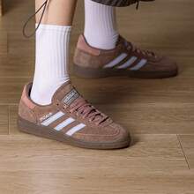 Adidas Giày thể thao nữ HANDBALL SPEZIAL kiểu dáng cỏ ba lá, giày casual mới. - màu nâu - Xem 4