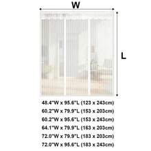 Cửa lưới từ tính, lưới tự đóng kín, lưới dày có khóa từ (48.4x95.6in, 72.0x95.6in), vách ngăn lưới không cần dùng tay để ngăn côn trùng, thân thiện với vật nuôi, màu trắng - Trắng - Xem 4