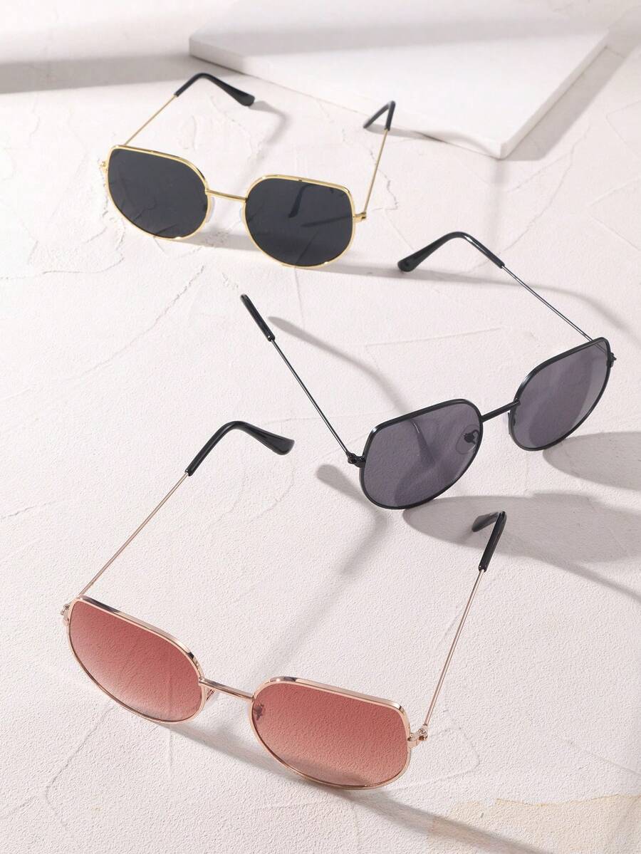 三款时尚新款眼镜，非常适合旅行、度假和摄影。 - 彩色 - 查看 1