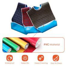 Poncho ajustable y lavable para adultos con atrapapolvos, ideal para mujeres y hombres mayores, 3 unidades de ponchos para adultos, ponchos lavables para personas mayores, protectores de ropa, ponchos para hombres y mujeres con cierre de snapper, asistencia para alimentación de personas mayores, suministros de cuidado en el hogar - A - Ver 9