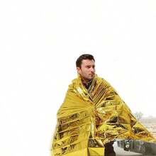 Emergency Survival Rescue Blanket, Reflective Thermal Insulation, Cold-Proof, Sun-Proof, Portable Lightweight Camping Hiking Outdoor Adventure Gear (130cm*230cm) - Multicolor - View 4