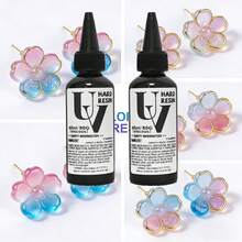 1瓶/60毫升/80克 [UV树脂] [透明UV固化树脂（硬质）] [水晶首饰制作套装] [快速固化] [快干] [高硬度] 低收缩UV环氧树脂，适用于手工制作、模具制作和涂层 - 小黑瓶 - 查看 5