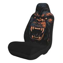 Gorilla & Demon Mask Design Universal Car Seat Covers - Ape and Ghost Face - View 13