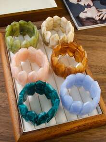 Betykuku 1 chiếc vòng tay co giãn nhiều màu sắc phong cách Bohemian, quà tặng cho nữ giới thích hợp đi biển, nghỉ lễ, tiệc tùng thường ngày. - Vòng tay nhiều màu sắc - Xem 14