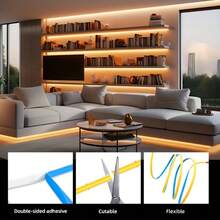 1pc COB Light Strip, 5V Low Voltage USB Powered, Compatible With Power Bank, Laptop, USB Power Adapter. Equipped With 501 On/Off Switch, No Need To Repeatedly Plug And Unplug, Control Light Switch Anytime. - 彩色 - 查看 9
