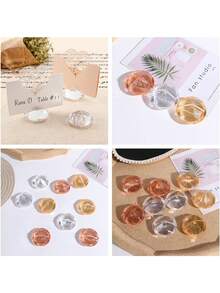 1/4 chiếc kẹp danh thiếp đính đá pha lê, kẹp thẻ tên bằng acrylic pha lê, kẹp tin nhắn tự làm, kẹp danh thiếp đính đá thời trang. - Xem 7