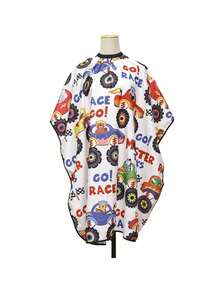 Cape With Fun Dinosaur Pattern, Adjustable Snap Closure, Lightweight Waterproof Salon Cape For, Hairdressing Barber Apron With Soft Touch Material - Multicolor - View 6