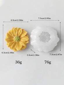 DIY Aromatherapy Candle Silicone Mold - 3D Rose Flower Shaped Handmade Soap Plaster Mold - Creative Handmade Gift - Beginner Friendly - Flower Candle Mold - View 10