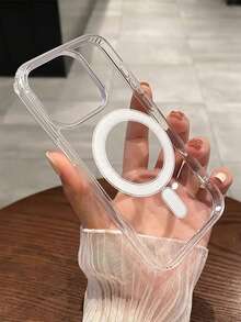 Ốp bảo vệ sạc không dây cao cấp bằng acrylic trong suốt có từ tính, tương thích với IP17Promax/ 16promax/17pro/17/16 15 14 13 12 11 7/8/SE2/SE3 13 12 16 15 14 7/8 Plus 16 15 14 13 12 11 Pro 16 15 14 13 12 11 Pro Max Xsmax XR X/XS Quà tặng mùa xuân Quà tặng sinh nhật - Trong sáng - Xem 1