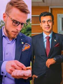 6pcs International Country Flag Shaped Metal Brooch Pins - 250th Anniversary Of the United States - View 7