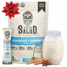Salud 2-In-1 Hydration Packets + Immunity Electrolytes Powder, Horchata - Agua Fresca Drink Mix, Elderberry, Dairy & Soy Free, Non-GMO, Gluten Free, Vegan, Low Calorie, 1g Sugar (15 Servings) - 歐洽塔 - 查看 8