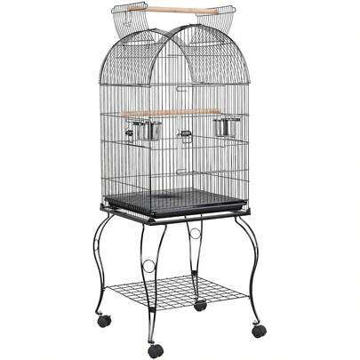 150cm Parrot Cage Open Top Budgie Cage With Stand Large Bird Cage Cockatiel Bird Cage Aviary