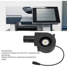 Ventilador Soplador Mini 12V con Control de Velocidad para Refrigeración de Receiver, DVR, X-B, Módem - Negro - Ver 3