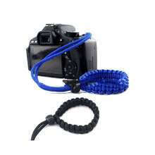 1个户外求生相机腕带，伞绳编织相机吊坠，通用相机编织伞绳腕带，腕带 - 彩色 - 查看 4