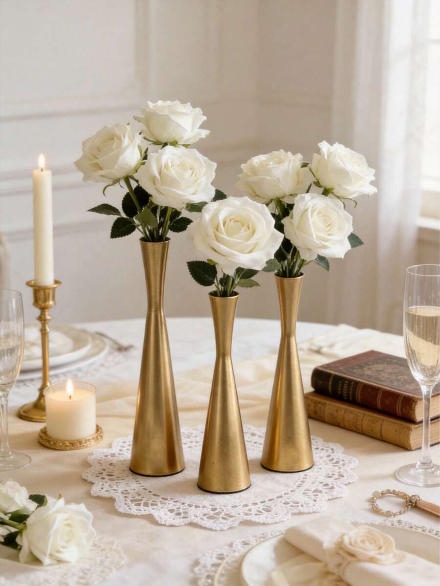 Bộ 1 bình hoa/chậu hoa bằng sắt kim loại, phong cách tối giản lãng mạn, thích hợp cho tiệc cưới, tiệc tối dưới ánh nến, bình trang trí bàn làm việc, chậu cây sang trọng, trang trí phòng, trang trí nhà cửa, vật trang trí trung tâm bàn ăn, có thể làm quà tặng cho bạn bè, gia đình, lễ tốt nghiệp, phụ nữ, bạn thân, trang trí bàn tiệc cưới, trang trí sinh nhật, trang trí đám cưới, quà tặng Ngày của Mẹ, trang trí Lễ Phục Sinh, màu xanh lá cây, trang trí bàn ăn.