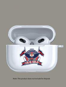 一款印有智利大学猫头鹰标志和“LOS DE ABAJO”字样图案的耳机保护套，适用于第四代/第三代/第二代 - 耳机套 - 無色 - 查看 4