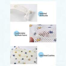 Spring & Summer New Baby Bath Net, Adjustable 5-Point Suspended Pad Protects Spine, Sturdy Baby Bath Tub Net - Multicolor - View 5