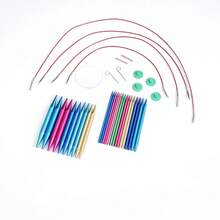 13pcs Aluminum Crochet Hook Set, Includes Interchangeable Heads, Ergonomic Handles, Suitable For Arts, Crafts And Sewing, Comes With Rose Red Carrying Case - A - View 4