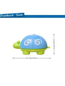 1支海龟造型伸缩卷尺，专业软尺，可爱动物造型缝纫卷尺（100厘米/39英寸） - 藍海龜 - 查看 3