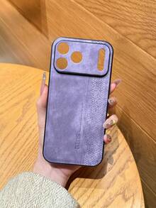 高品质砂纹手机保护壳，紫色PU材质，兼容 7/8/7 Plus/8 Plus/X/XS/XR/XS Max/11/11 Pro/11 Pro Max/12/12 Pro/12 Pro Max/12 Mini/13/13 Pro/13 Pro Max/13 Mini/14/14 Pro/14 Pro Max/14 Plus/15/15 Pro/15 Pro Max/15 Plus/16/16 Pro/16 Pro Max/16 Plus/17/17 Pro/17 Pro Max、Galaxy S25/S24/S23/S22/S21/S20 Ultra/S25/S24/S23/S22/S21/S20 Plus/S25/S24/S23/S22/S21/S20 FE、Note 14 Pro+、15 Pro、14 Ultra、Turbo 4 Pro 5G、荣耀X9C、MAGIC7 LITE，荣耀400 - 紫色 - 查看 4