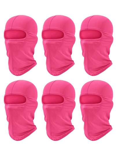 1pc/Set Unisex Solid Color Balaclava Helmet Liner, Breathable Elastic Quick-Dry Head Cover, Suitable For Outdoor Sun Protection