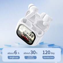 150 Language Translation, Permanent Free, ANC+ENC Noise Cancellation, Simultaneous Interpretation, Dual-Ear Mode, Live Recording, Digital LED Power Display, TWS Wireless Earbuds, Bluetooth Earphones With Built-In Capacitive Mic, Deep Bass, Type-C Chargeable Case, Music, Gaming, Fitness Scenarios, Compatible With Phone/Android//OS - White - View 10
