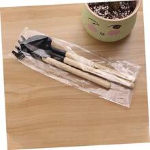 Kisangel 3pcs Mini Garden Tool Set, Includes Transplanting Trowel, Rake And Shovel, Wooden Handle Gardening Tools For Planting And Transplanting - Three-piece Pack - View 6