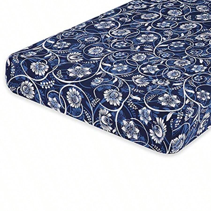 Couch Cover - Navy Blue and White - View 1