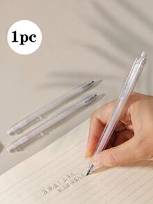 1pc Transparent Push-Button Eternal Pencil, Minimalist Fashionable Transparent Barrel, High-Tech Ink-Free "Writes Endlessly" No Need To Sharpen/Break, Student Writing Pencil, Back To School, Office & Study Writing Pencil - Pencil - View 12
