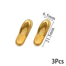 3 Pcs 304 Stainless Steel Boot Pendant Shoe Pendant Plated 18K Gold DIY Bracelet Necklace Bag Pendant Pendant - Multicolor 1 - View 12