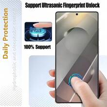 3 piezas Protector de pantalla de vidrio templado compatible con Samsung Galaxy S26 Ultra/S25/S24/S23 FE Plus, compatible con fundas de teléfono, anti-arañazos, desbloqueo de huella dactilar ultrasónico, película protectora de alta definición - transparente - Ver 3