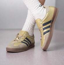 Adidas 三葉草GAZELLE休閒鞋T頭德訓鞋板鞋 - 綠色/褐色 - 查看 6