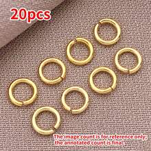 20个4/5/6/8/10毫米优雅简约开口圈 - 镀18K金铜，厚实银色和铂金饰面，抛光开口圆环，适用于DIY手链、项链、耳环、婚礼和派对工艺品 - 彩色 - 查看 21